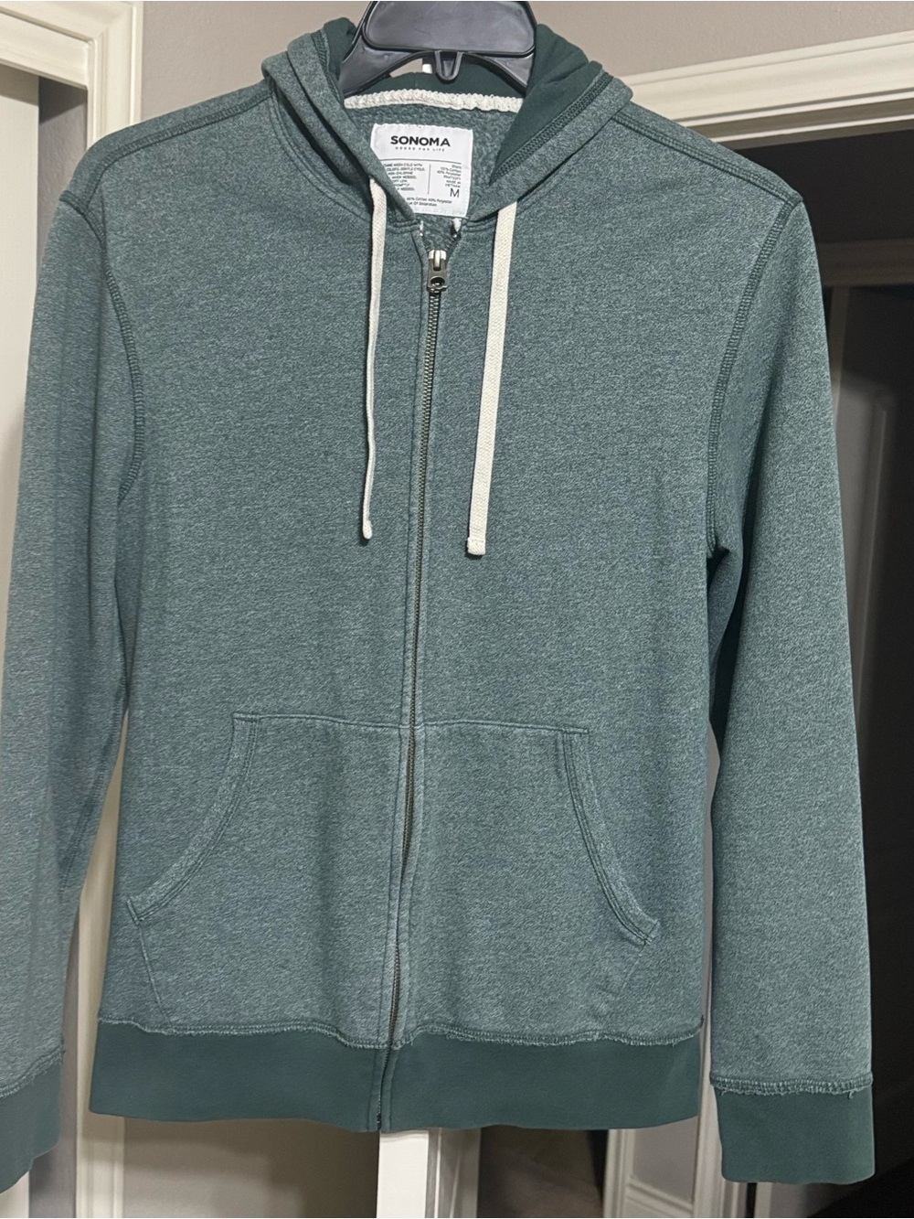 SONOMA Heather Teal Zip-Up Hoodie Jacket